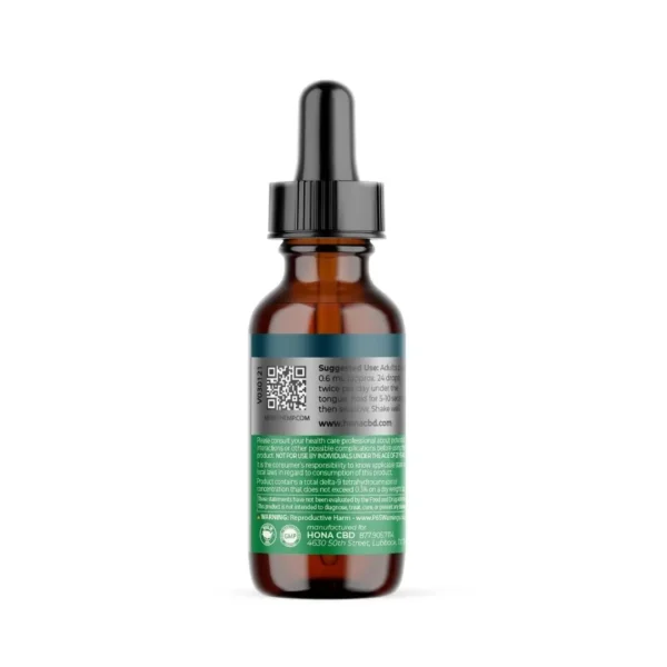 HONA CBD 1000mg 99 Isolate Spectrum Oil Side