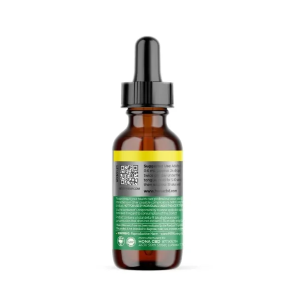 HONA CBD 1500mg 99 Isolate Spectrum Oil Side